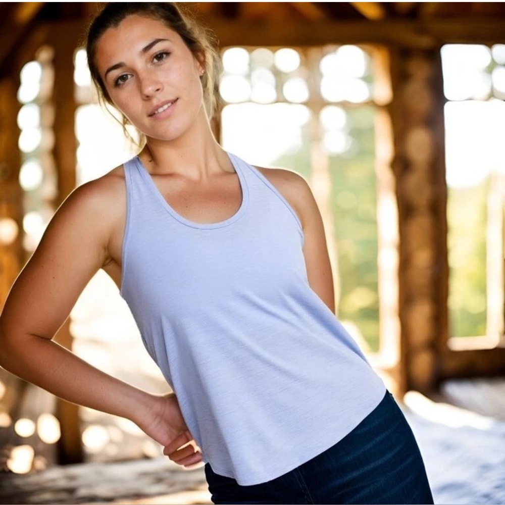 CALIA by Carrie Underwood Twist Back Tank in Peri Dust ~ Size XXS ~ NWT